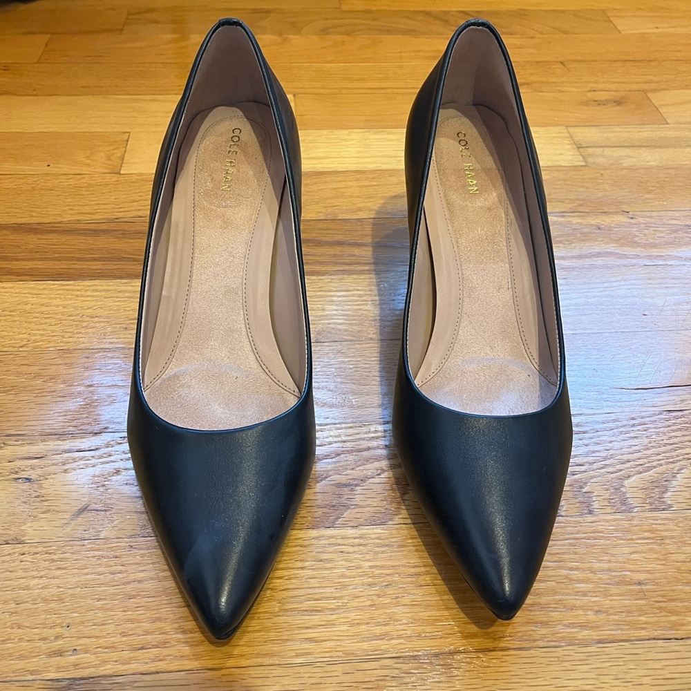 Cole Haan Classic Black Leather Heels